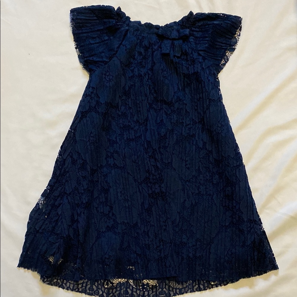 Carter's Navy Blue Lace Formal Dress